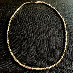 Italian Silver Necklace 17”